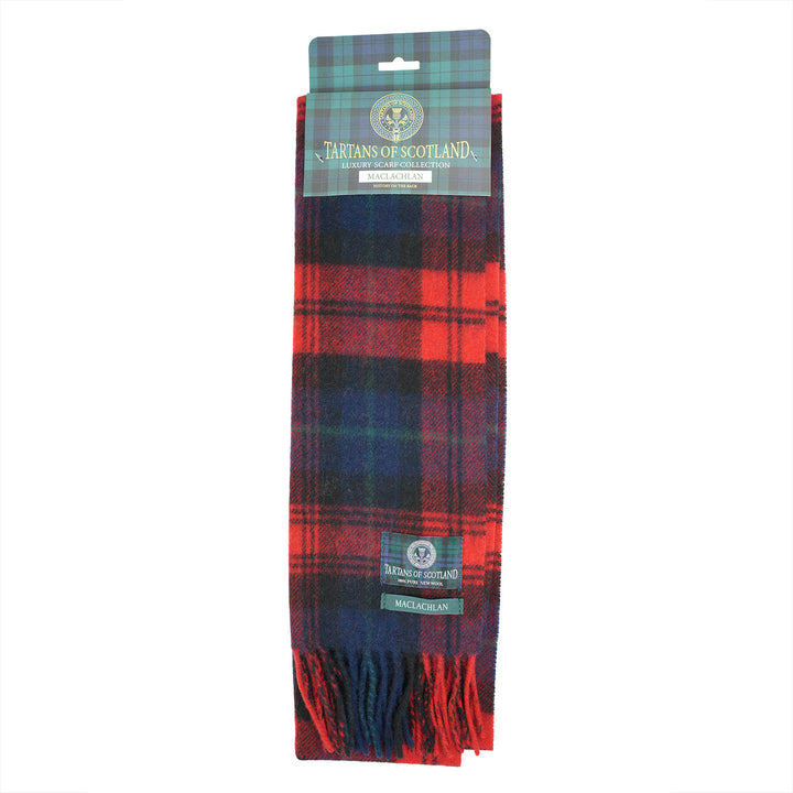 Tartan of Scotland 100% Pure New Wool Clan Scarf - Maclachlan