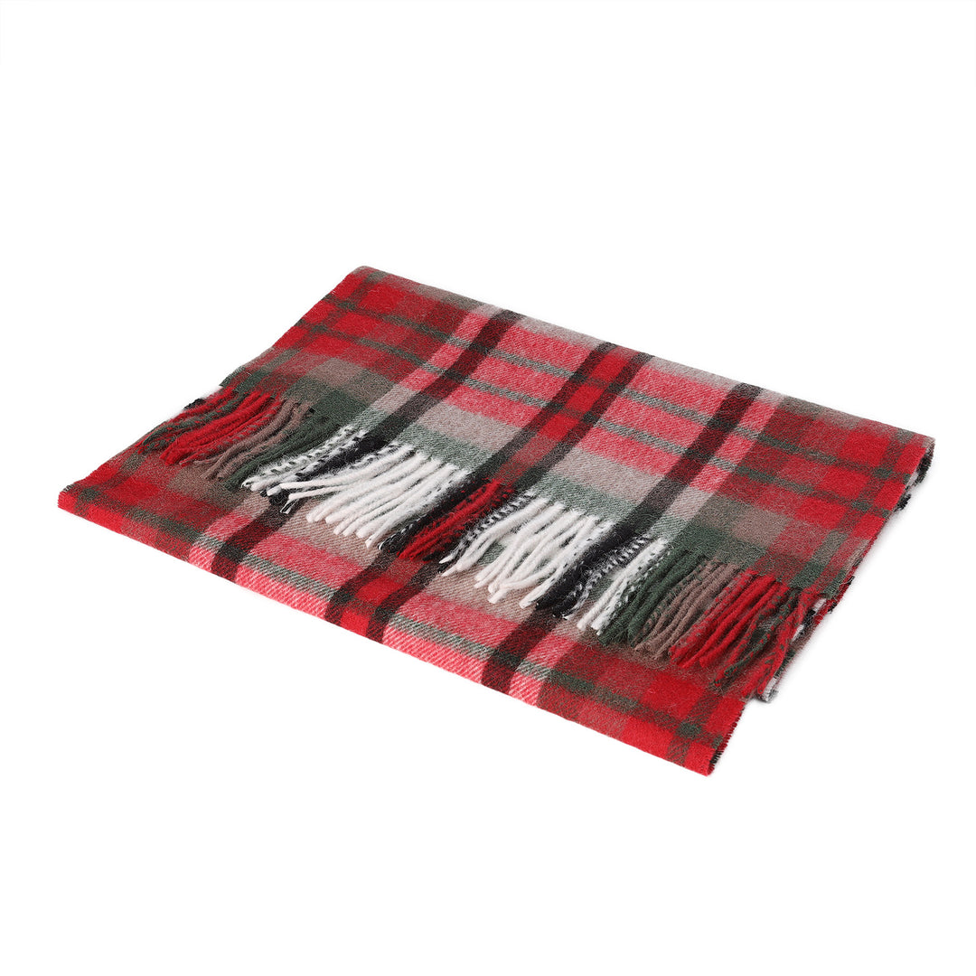 Heritage of Scotland 100% Lambswool Wide Scarf Soft Unisex Winter Wrap - Tartan &amp; Check Designs - MACDUFF DRESS