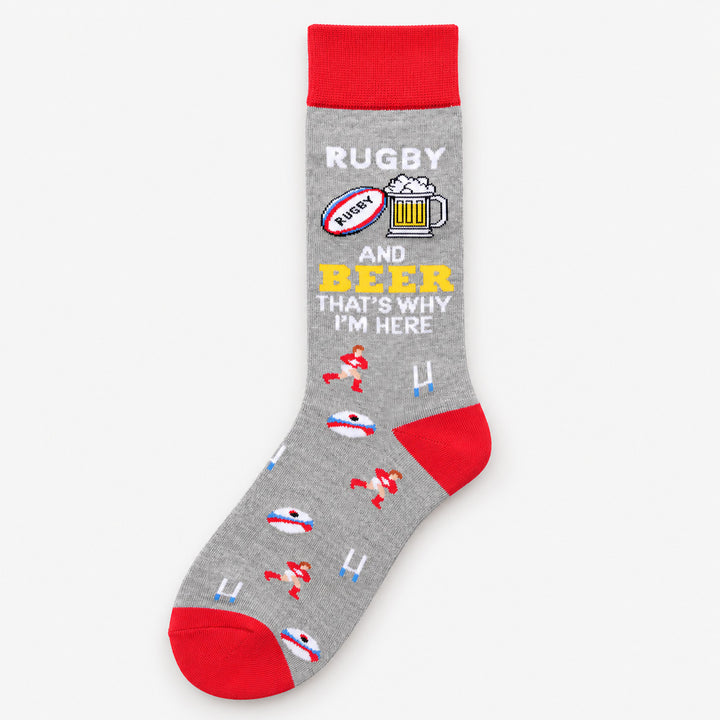 Men’s Luxury Bamboo Socks – Soft, Breathable &amp; Stylish Everyday Comfort - RUGBY AND BEER GREY