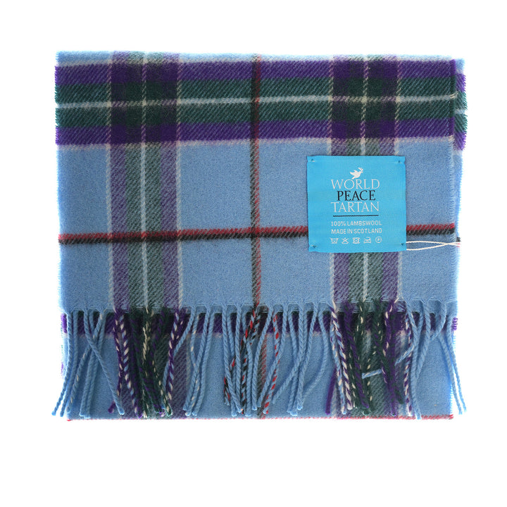100% Lambswool Scarf – Traditional Tartan &amp; Check Designs - Made in Scotland - World Peace Tartan