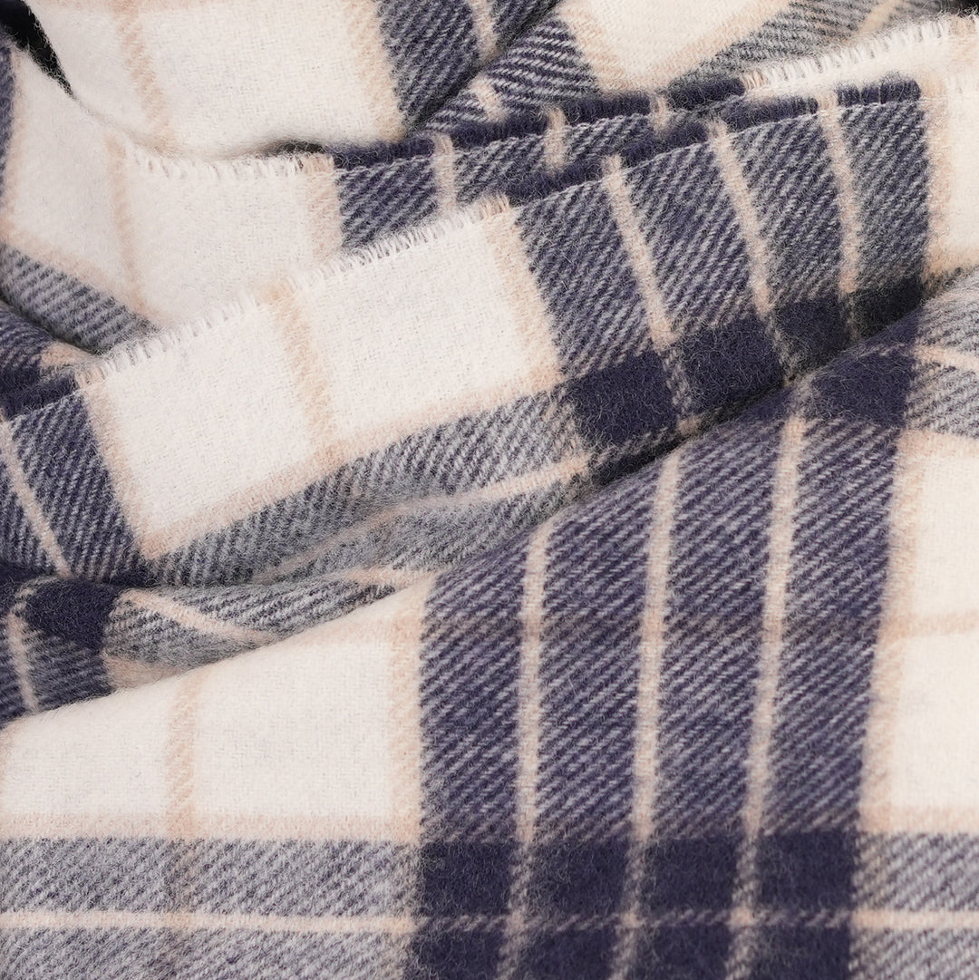 100% Lambswool Scarf – Traditional Tartan &amp; Check Designs - Made in Scotland - Knockmore