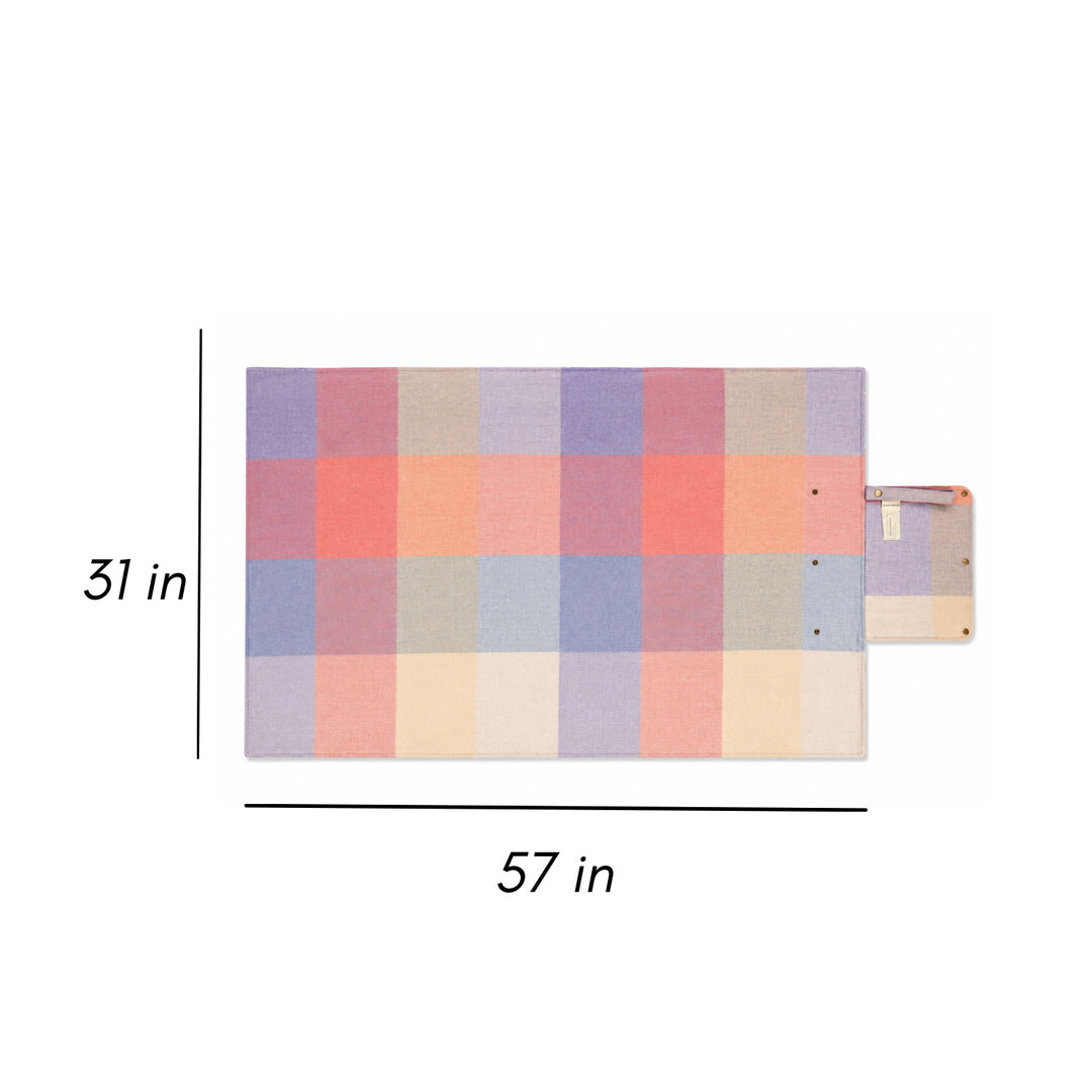 Woodside Travel Picnic Blanket with Carry Strap - Pastel