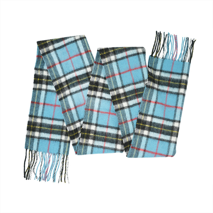 Tartan of Scotland 100% Pure New Wool Clan Scarf - Thomson Blue