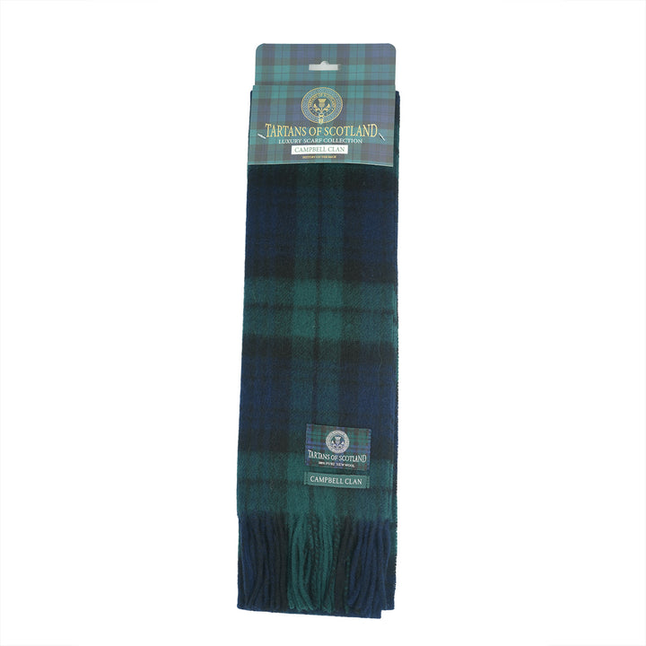 Tartan of Scotland 100% Pure New Wool Clan Scarf - Campbell Clan