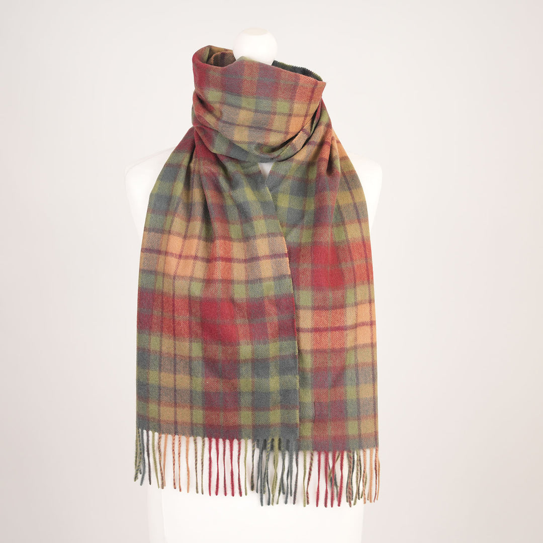 Edinburgh Cashmere Premium Lightweight Scarf - Ultra-Soft Luxury Wrap - BUCHANAN AUTUMN
