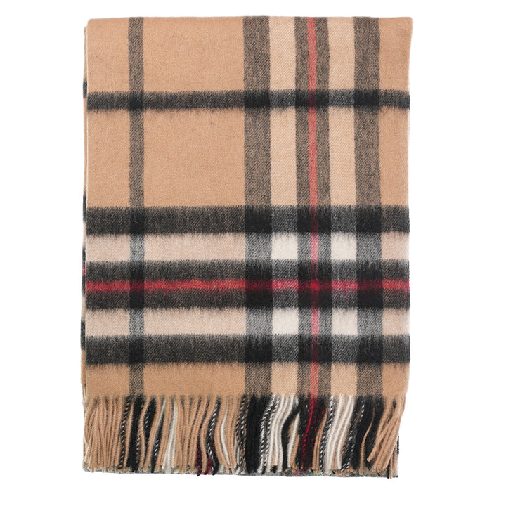 Edinburgh Long Lambswool Tartan Cape – Premium Plaid Wrap - Enlarged Off CTR Scotty Thomson Camel