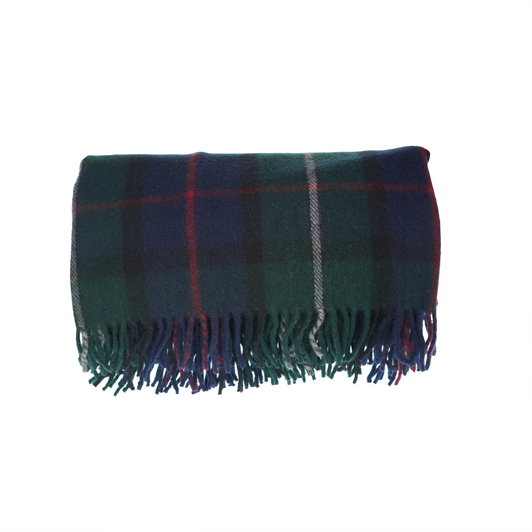 Scottish Tartan Wool-Blend Blanket Throw – Highland Comfort - MACKENZIE