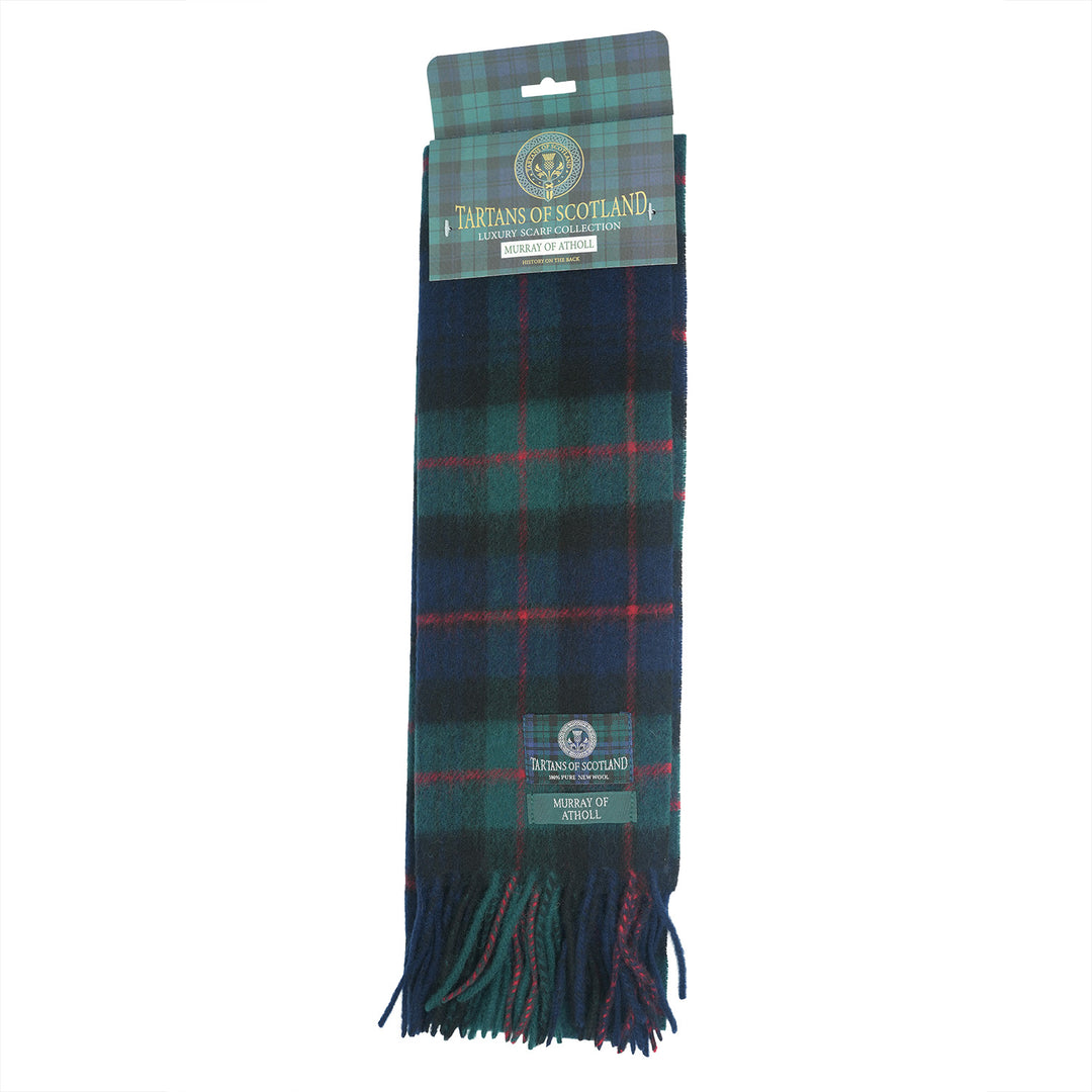 Tartan of Scotland 100% Pure New Wool Clan Scarf - Murray of Atholl