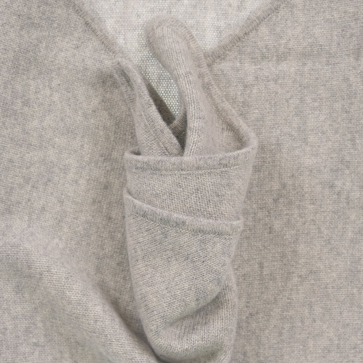 Women’s Luxury Ribbed Cashmere Triangle Scarf - OYSTER