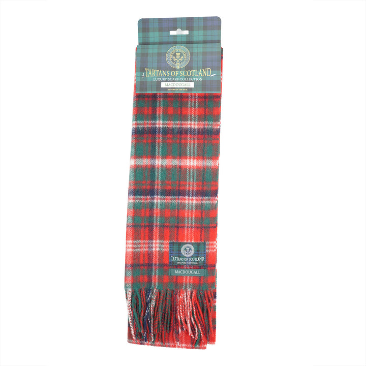Tartan of Scotland 100% Pure New Wool Clan Scarf - Macdougall
