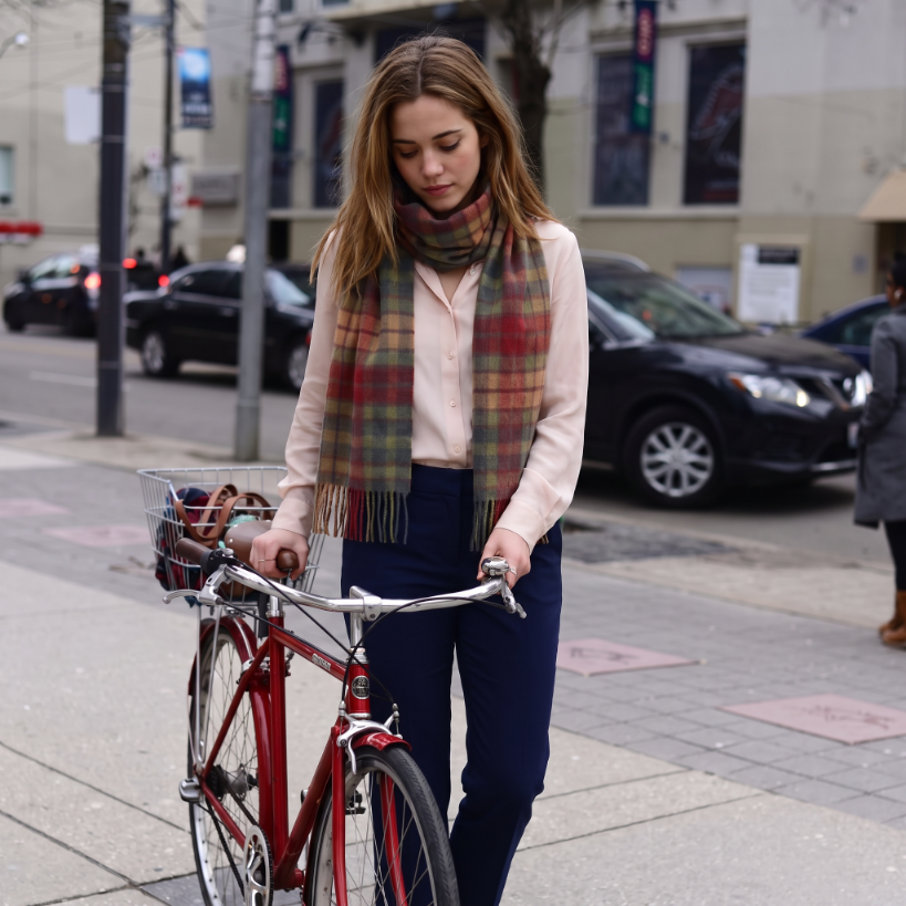 Edinburgh Cashmere Premium Lightweight Scarf - Ultra-Soft Luxury Wrap - BUCHANAN AUTUMN