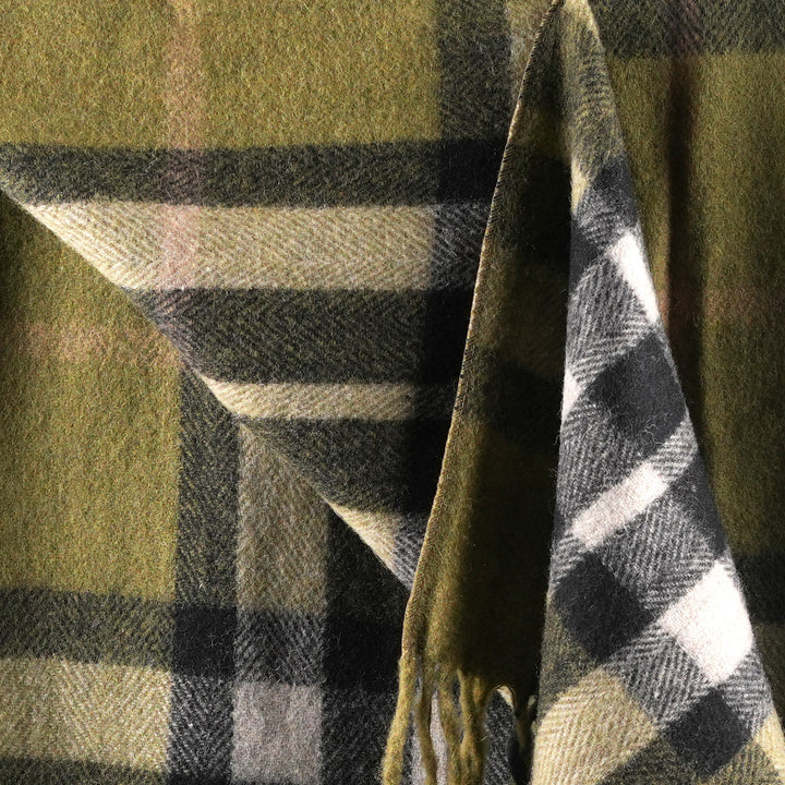 Scottish Tartan Wool-Blend Blanket Throw – Highland Comfort - EXPLODED SCOTTY THOMSON CYPRESS