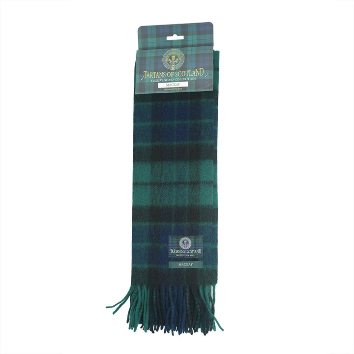 Tartan of Scotland 100% Pure New Wool Clan Scarf - Mackay