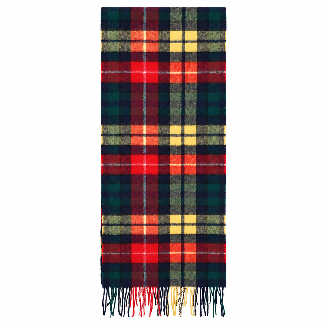 Heritage of Scotland 100% Lambswool Wide Scarf Soft Unisex Winter Wrap - Tartan &amp; Check Designs - BUCHANAN MODERN