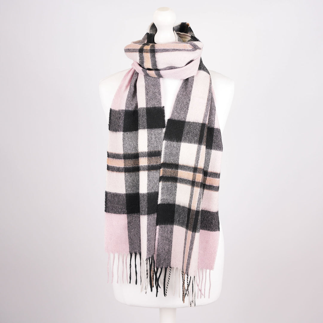Tartan Weaving Mill 100% Pure Cashmere Scarf – Made in Scotland - AMPLIFIED THOMSON PINK