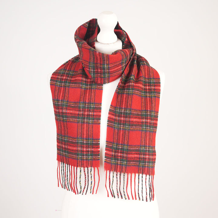 Kids 100% Lambswool Mini Scarf - Soft Luxury Children’s Winter Scarf - Stewart Royal