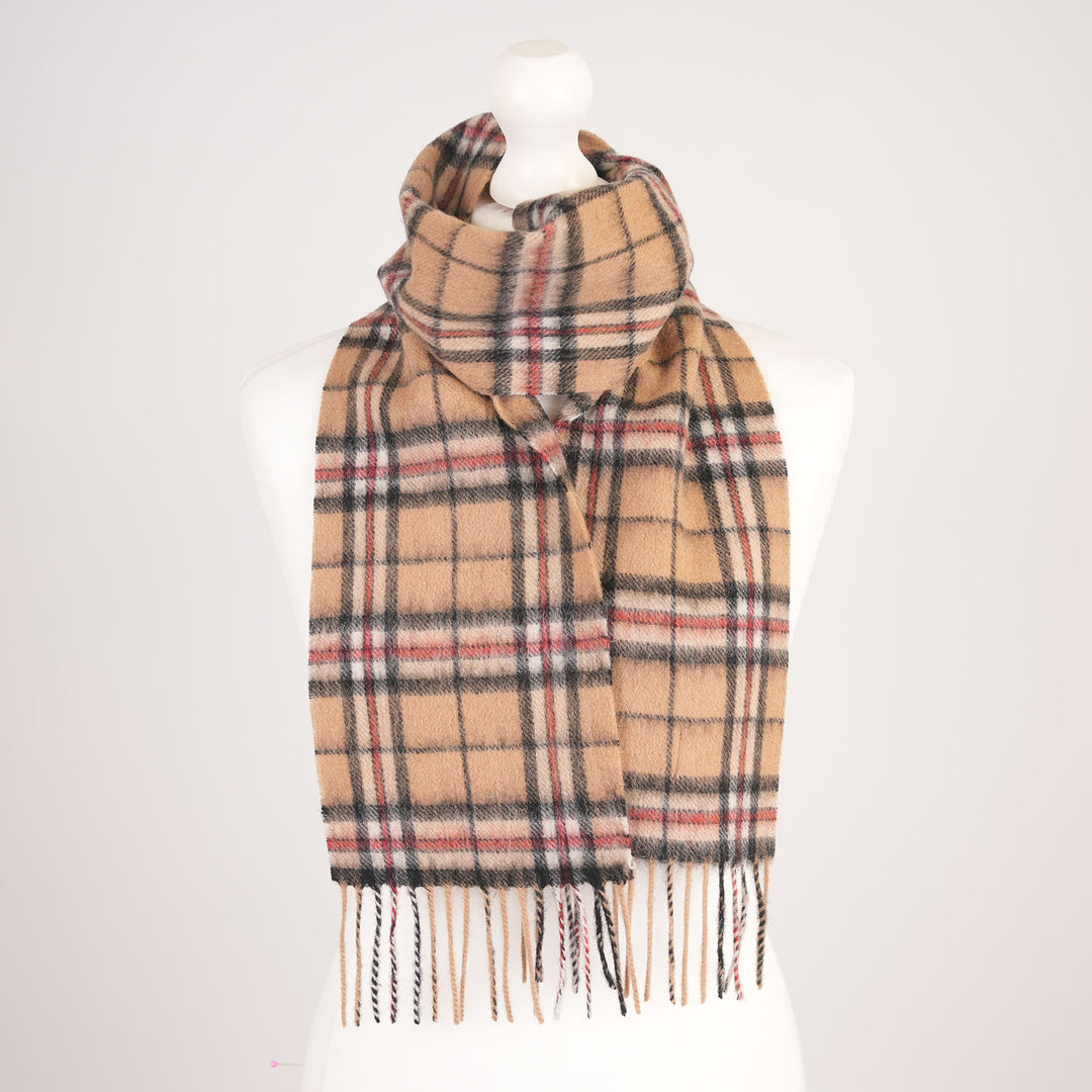 Kids 100% Lambswool Mini Scarf - Soft Luxury Children’s Winter Scarf - Thomson Camel