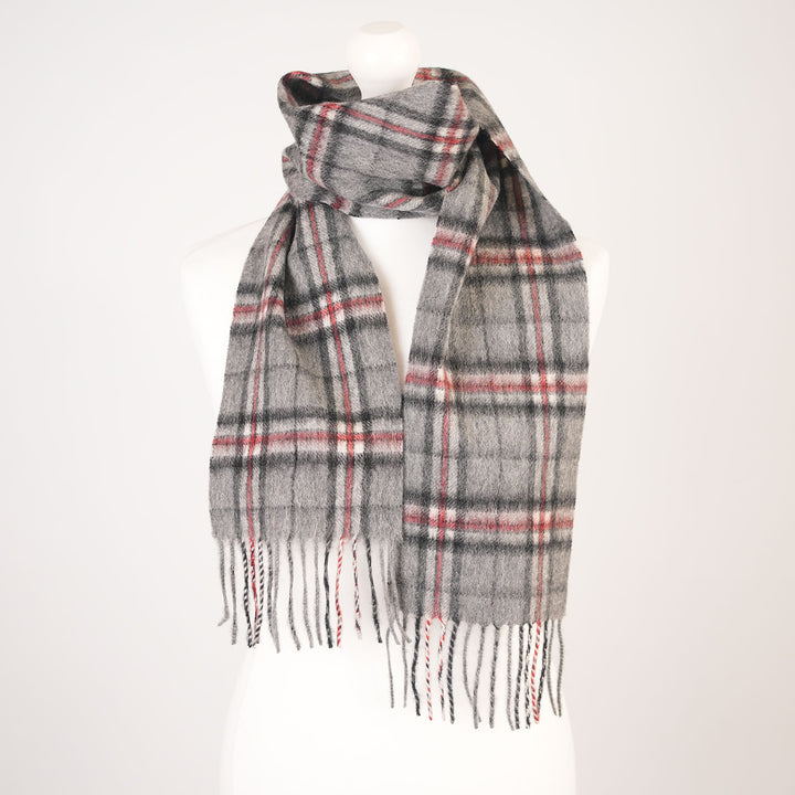Kids 100% Lambswool Mini Scarf - Soft Luxury Children’s Winter Scarf - Thomson Grey