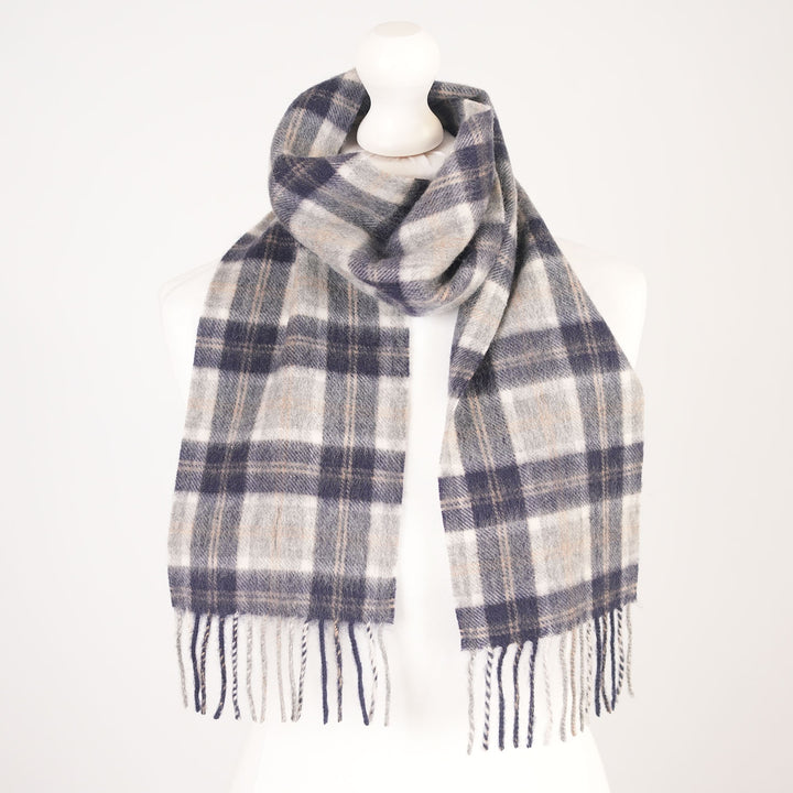Kids 100% Lambswool Mini Scarf - Soft Luxury Children’s Winter Scarf - Bannockbane Silver