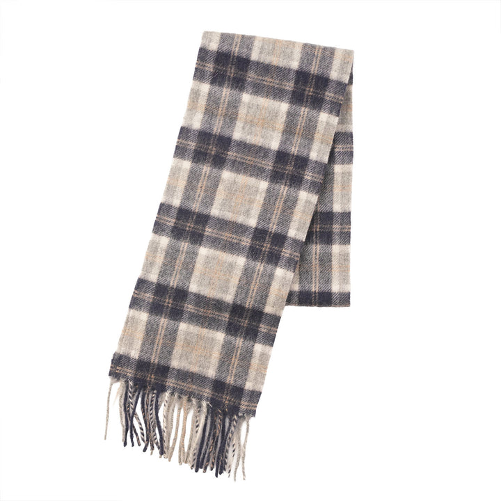 Kids 100% Lambswool Mini Scarf - Soft Luxury Children’s Winter Scarf - Bannockbane Silver