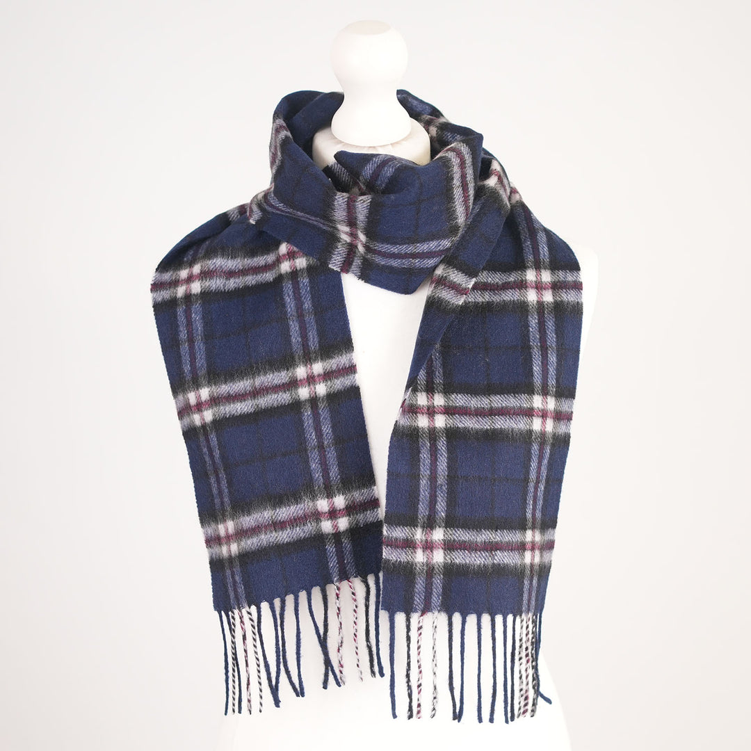 Kids 100% Cashmere Mini Scarf - Soft Luxury Children’s Winter Scarf - Thomson Navy