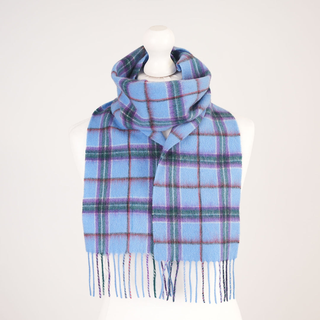 Kids 100% Cashmere Mini Scarf by Edinburgh Cashmere - World Peace Tartan