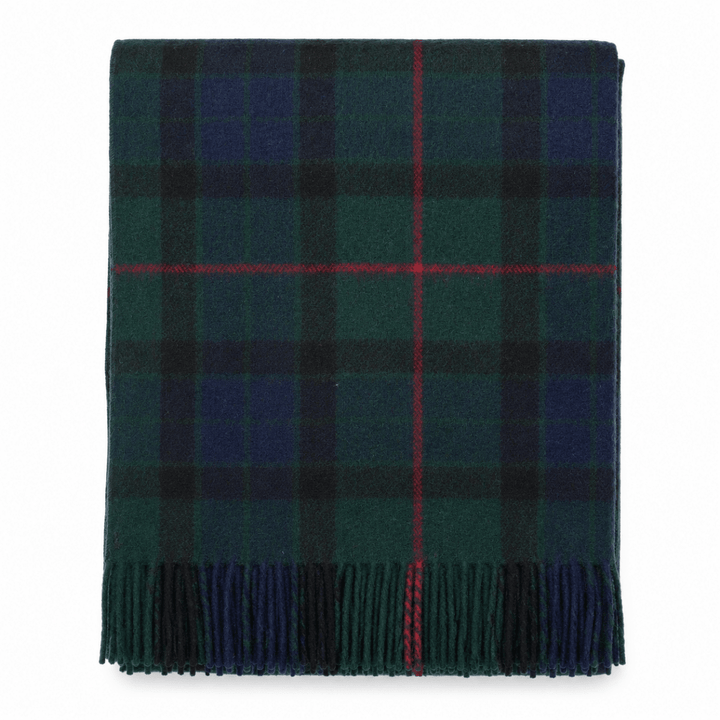 Scottish Tartan Wool-Blend Blanket Throw – Highland Comfort - GUNN