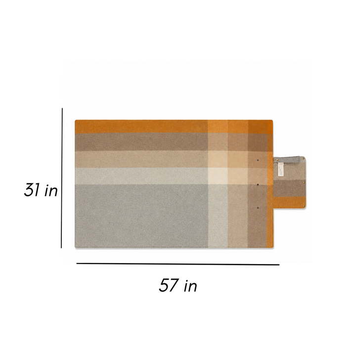 Woodside Travel Picnic Blanket with Carry Strap - Natural