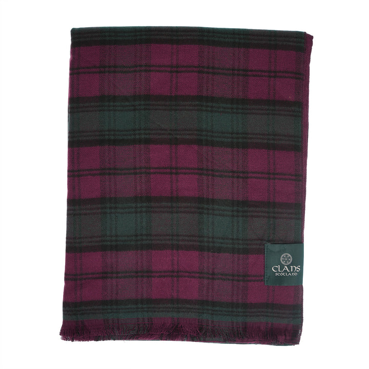 The Highland Wrap: Reversible Ultra-Soft Tartan Stole - Lindsay