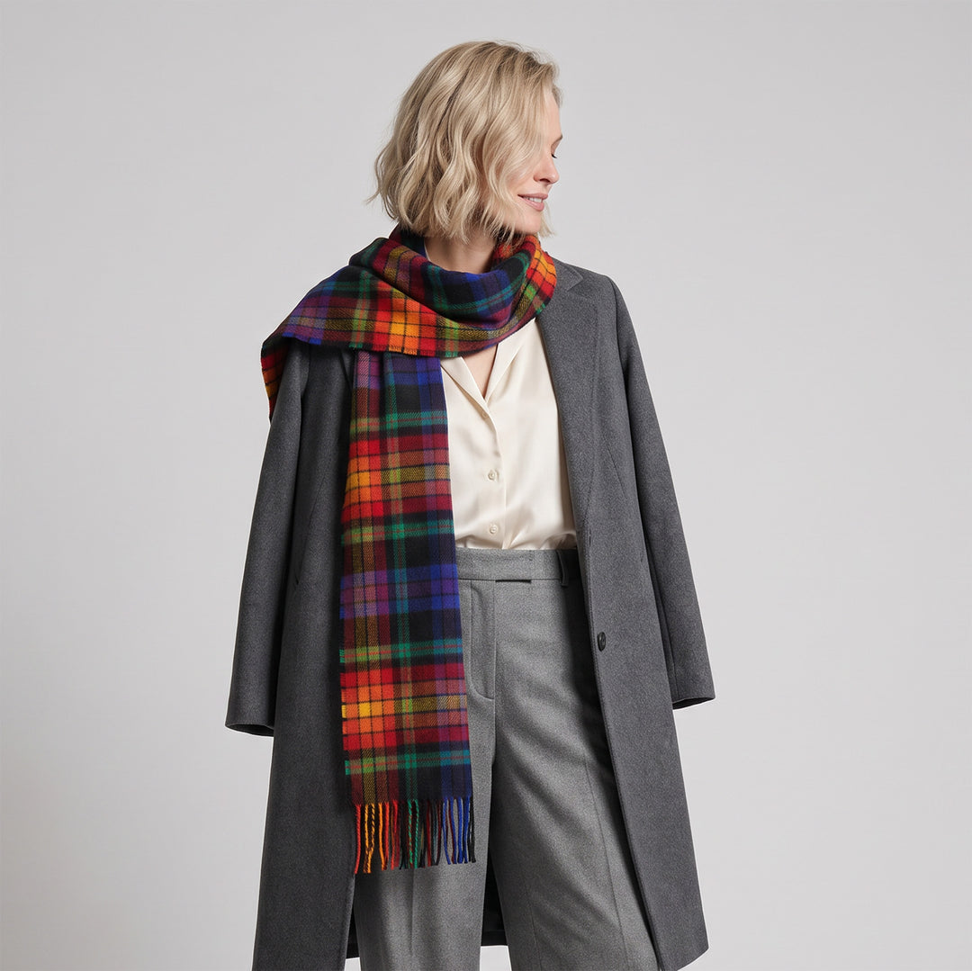 Tartan Weaving Mill 100% Pure Cashmere Scarf – Made in Scotland - LGBT