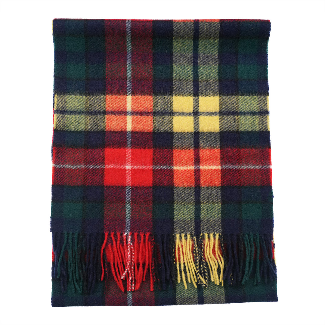 Heritage of Scotland 100% Lambswool Wide Scarf Soft Unisex Winter Wrap - Tartan &amp; Check Designs - BUCHANAN MODERN