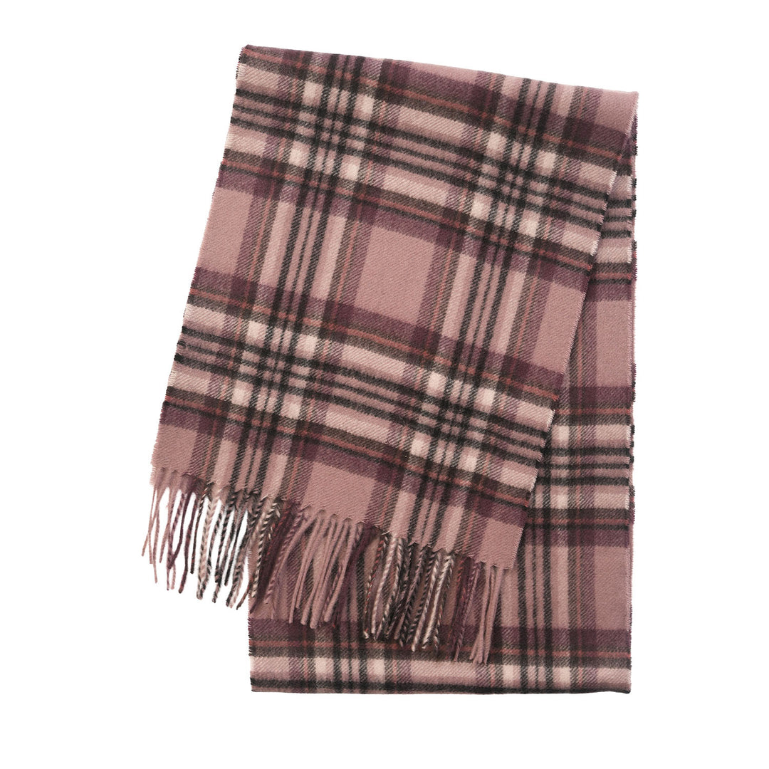 Edinburgh Cashmere Premium Lightweight Scarf - Ultra-Soft Luxury Wrap - STEWART LILAC