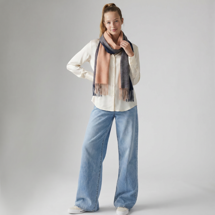 Edinburgh Cashmere Premium Lightweight Scarf - Ultra-Soft Luxury Wrap - OAKWELL NAVY