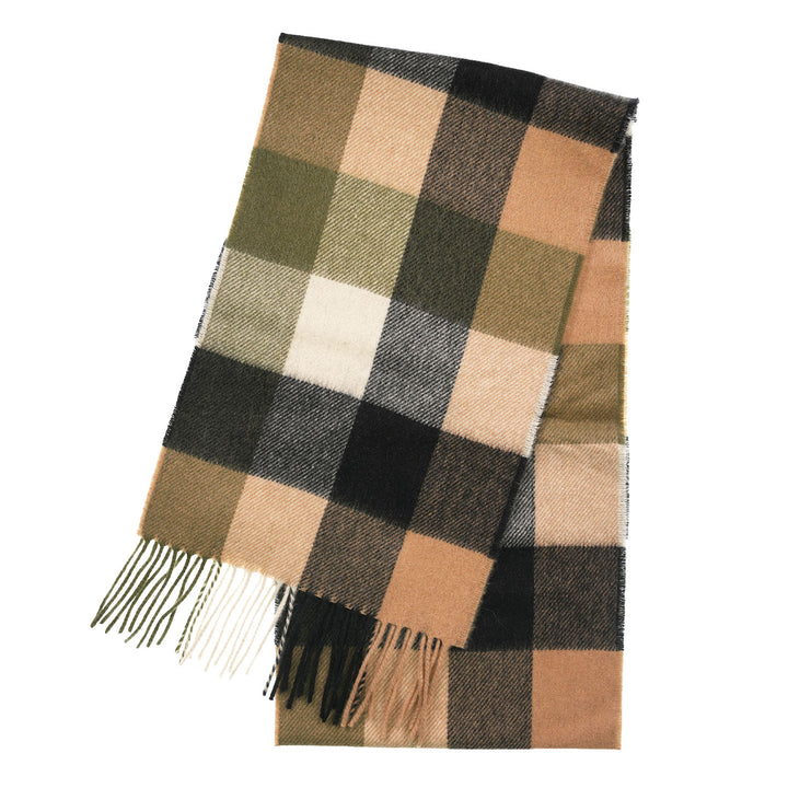 Tartan Weaving Mill 100% Pure Cashmere Scarf – Made in Scotland - BLOCK OLIVE