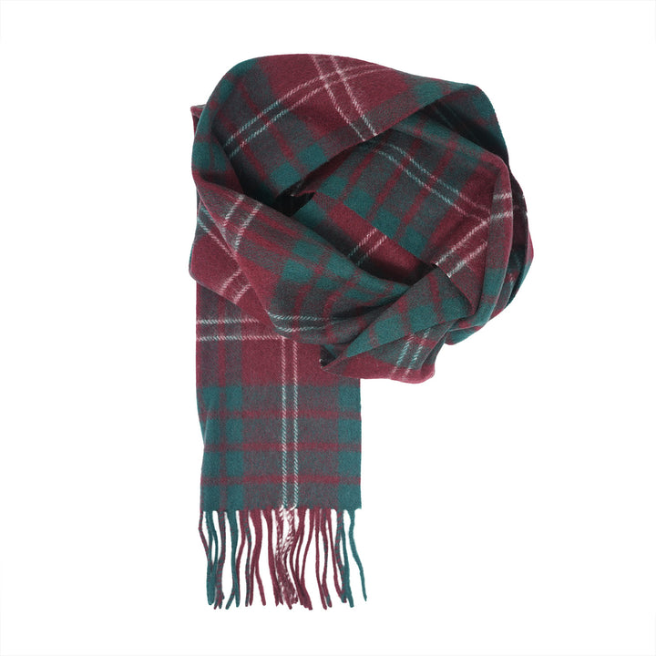 Tartan of Scotland 100% Pure New Wool Clan Scarf - Crawford