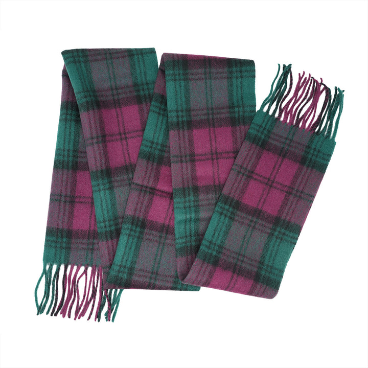 Tartan of Scotland 100% Pure New Wool Clan Scarf - Lindsay
