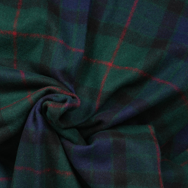 Scottish Tartan Wool-Blend Blanket Throw – Highland Comfort - GUNN