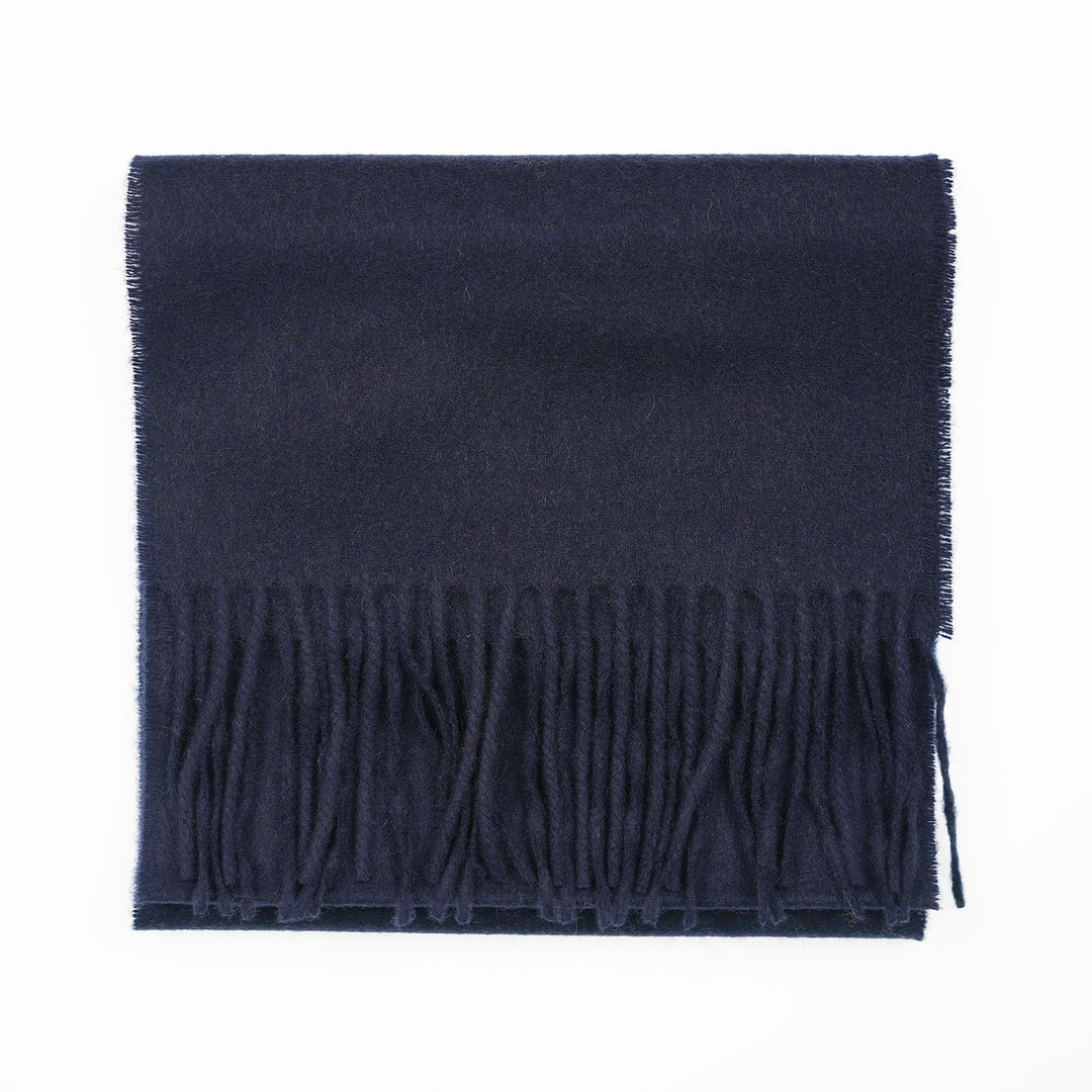 Tartan Weaving Mill 100% Pure Cashmere Scarf – Made in Scotland - NEW NAVY