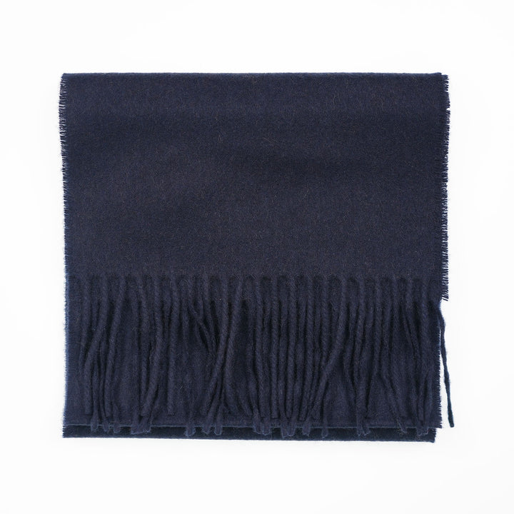 Tartan Weaving Mill 100% Pure Cashmere Scarf – Made in Scotland - NEW NAVY