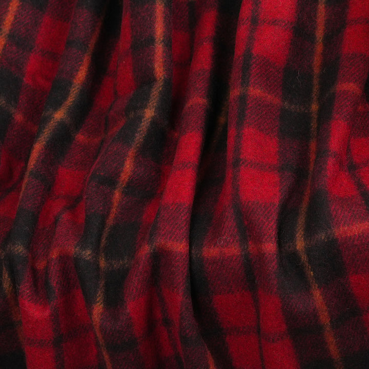 Highland Wool Blend Tartan Blanket Throw – Extra Warm Scottish Wool Blend – WALLACE