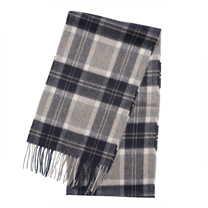 Tartan Weaving Mill 100% Pure Cashmere Scarf – Made in Scotland - Bannockbane Silver
