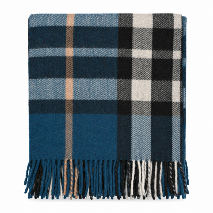 Scottish Tartan Wool-Blend Blanket Throw – Highland Comfort - EXPLODED SCOTTY THOMSON PACIFIC