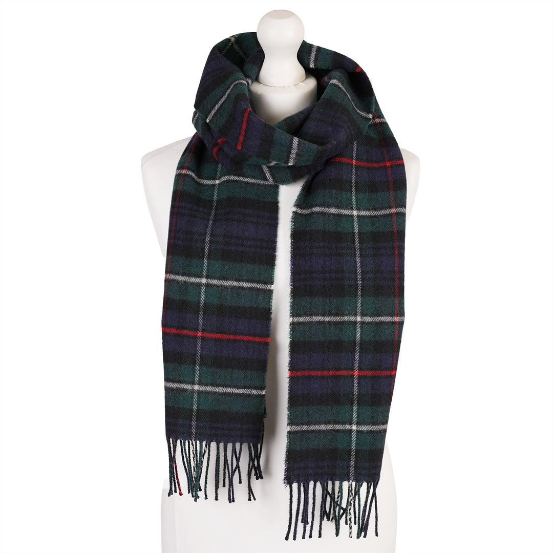 100% Lambswool Scarf – Traditional Tartan &amp; Check Designs - Made in Scotland - Mckenzie