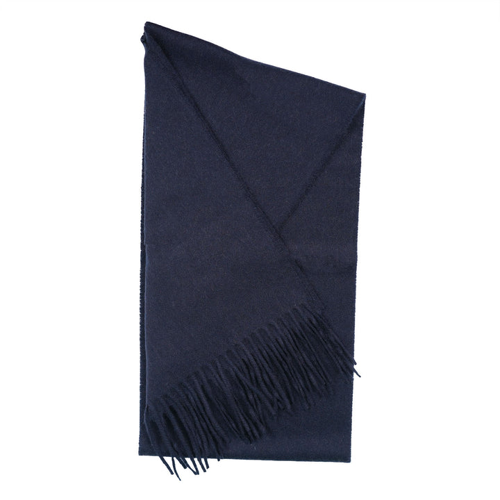 Tartan Weaving Mill 100% Pure Cashmere Scarf – Made in Scotland - NEW NAVY