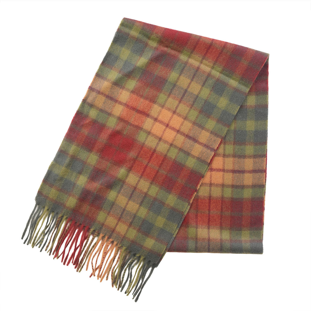 Edinburgh Cashmere Premium Lightweight Scarf - Ultra-Soft Luxury Wrap - BUCHANAN AUTUMN