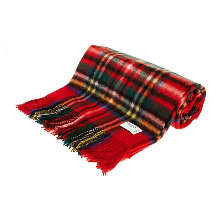 100% Pure Lambswool Blanket Throw – Luxury Soft Warm Wool Blanket - Home Décor - STEWART ROYAL