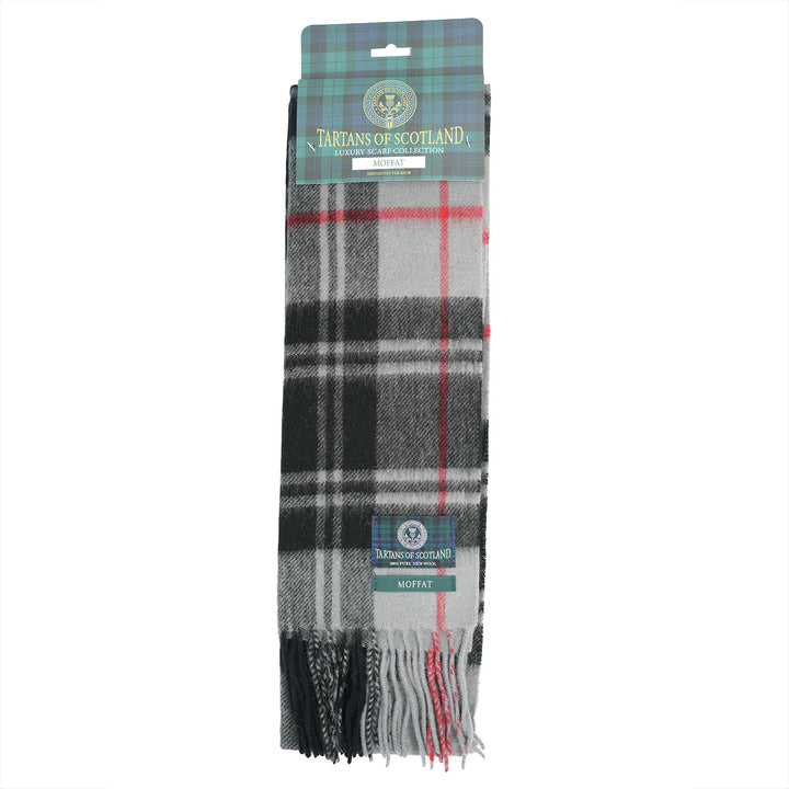 Tartan of Scotland 100% Pure New Wool Clan Scarf - Moffat