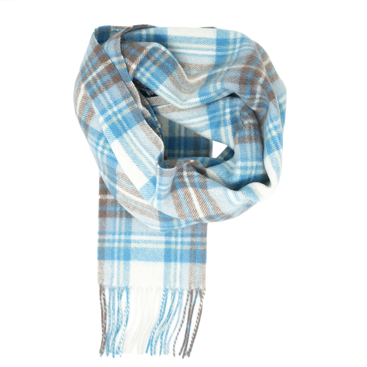 Tartan of Scotland 100% Pure New Wool Clan Scarf - Stuart Muted Blue