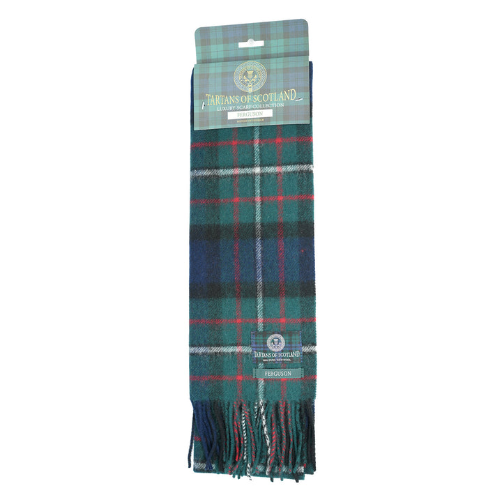 Tartan of Scotland 100% Pure New Wool Clan Scarf - Ferguson