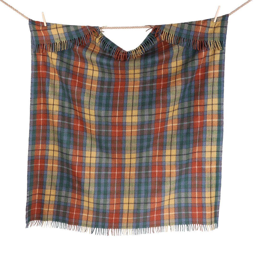Highland Wool Blend Tartan Blanket Throw – Extra Warm Scottish Wool Blend – BUCHANAN ANCIENT